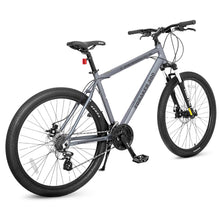 Load image into Gallery viewer, Foraker 300 Hybrid Mountain Bike for Men Women -21 Speed Adult Bicycle, Lightweight Aluminum Frame, Front Suspension, Mechanical Disc Brakes, Trigger Shifters, All-Terrain MTB, Charcoal