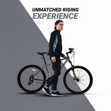 Load image into Gallery viewer, Foraker 300 Hybrid Mountain Bike for Men Women -21 Speed Adult Bicycle, Lightweight Aluminum Frame, Front Suspension, Mechanical Disc Brakes, Trigger Shifters, All-Terrain MTB, Charcoal