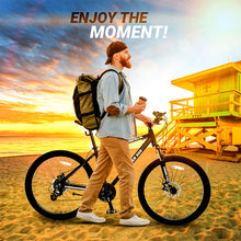 Load image into Gallery viewer, Foraker 300 Hybrid Mountain Bike for Men Women –21 Speed Adult Bicycle, Lightweight Aluminum Frame, Front Suspension, Mechanical Disc Brakes, Trigger Shifters, All-Terrain MTB, Black