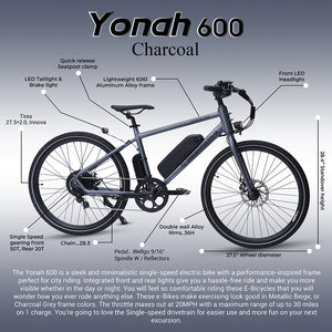 Yonah 600 - Charcoal